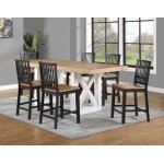 Magnolia 24-inch Height Two-tone Counter Stool - Image 12