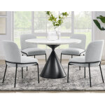 Conrad Upholstered Side Chair With Black Leg - Image 10