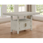 Garland 60-80″ Counter Table With 20″ Leaf, Greige Finish - Image 3