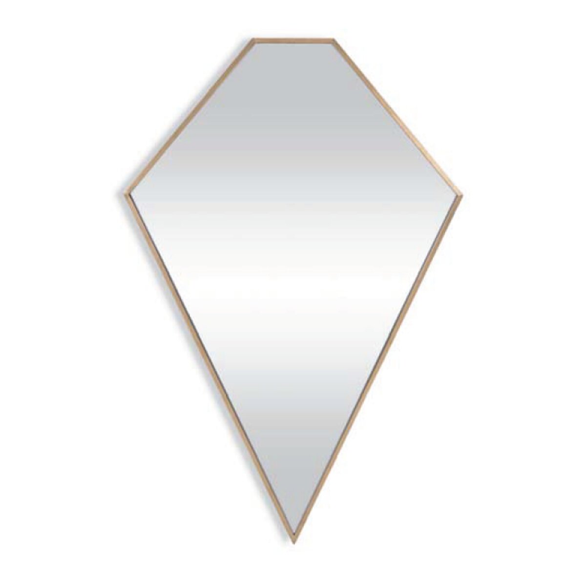 714b2cd3ca2423a160738af395a06e70 Diamond Wall Mirror Brass 25 x 44 inch - Image 1