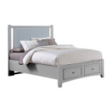 Bonanza UPHOLSTERED STORAGE BED - BLUE