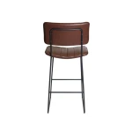 Tribeca 24″ Commercial Grade Counter Stool, Cordovan Vegan Leather - Image 7