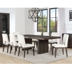 Evan 5-piece 78-96-inch Dining Set With 4 Eggshell Linen-look Side Chairs - Image 5