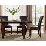 Hartford Vegan Leather Side Chair, Brown - Image 9