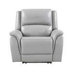 Alexandria Leather Power Recliner, Stone - Image 3