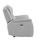 Alexandria Leather Power Recliner, Stone - Image 8