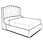 HBF195K Fabric HeadBoard