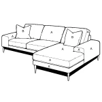 2095-07 LHF Loveseat