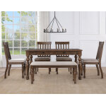 Joanna 6-piece Dining Set, Brown