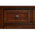 Bonanza Twin Mansion Storage Bed - Cherry Finish - Image 3