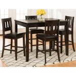 Dark Rustic Prairie Counter Dining 5 Pack - Image 3