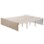 Henry Side Rails For King Or Queen Bed, Tan Finish - Image 4