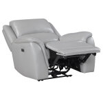 Alexandria Leather Power Recliner, Stone - Image 7