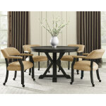 Rylie Trestle Table Base, Black Finish - Image 3