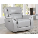 Alexandria Leather Power Recliner, Stone - Image 2
