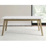 Vida 6-piece White Marble Dining Set(table & 4 Side Chairs) - Image 4