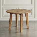 Reclamation Salvaged Wood Round Dining Table - Image 4
