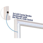 Cassie Queen Illuminating 4-piece Glam Queen Bedroom Set - Image 20