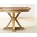 Rylie Trestle Table Base, Caramel Finish - Image 3