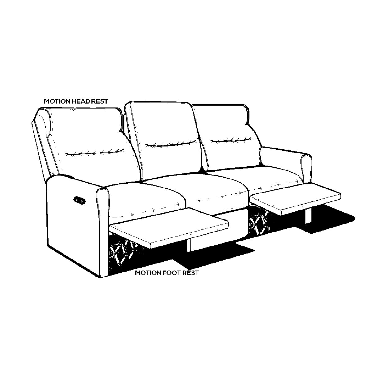 7d649fc2fb6abb5fd0121ff09e91cd80 M846P Power Loveseat - Image 1