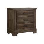 Cool Rustic Nightstand - 3 Drawers
