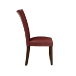 Hartford Vegan Leather Side Chair, Red - Image 5