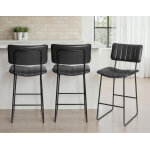 Tribeca 30″ Commercial Grade Bar Stool, Black