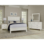 Maple Road Two-Tone Mansion Bed with Low Profile Footboard - Image 5