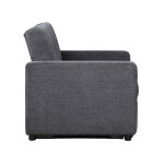 Noah Convertible Sleeper Chair-and-a-half, Gray - Image 17