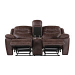 Stetson Manual Reclining Console Loveseat - Image 9