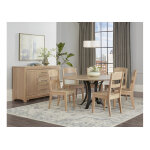 Crafted Cherry Dining by Ben & Erin Napier 48 inch ROUND TABLE w/ Metal Base - Image 3