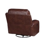 Keily Recliner, Manual Swivel, Glider, Brown - Image 11