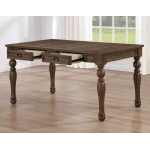Joanna 59.5″ 4-drawer Dining Table, Brown - Image 3