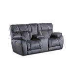 Wild Card Power Headrest Double Reclining Sofa w/ Dropdown Table & Next Level