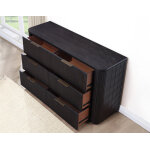 Henry 65″ 6-drawer Reeded Dresser, Espresso Finish - Image 7