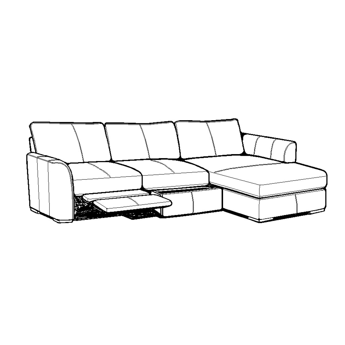 82904226adad4e7185caa4dee409fc4c M3786P-06 RHF Loveseat Power - Image 1