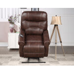 Ottawa Power Lift Chair With Heat And Massage, Walnut - Image 7