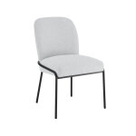 Conrad 5-piece 48″ Round White Marble Dining Set With Black Base - Image 12