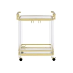 Aerin Server Cart, Gold - Image 5