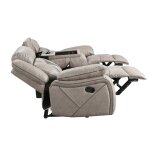 Tyson Sofa, Manual Reclining, Drop-down Console And Power Strip, Glider - Image 11