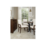 Crafted Cherry Dining By Ben & Erin Napier Uph Side Chair White Fabric - 150-030A - Image 9