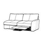 M3786P-52 RHF Loveseat