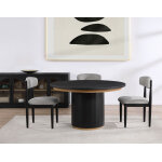 Magnolia Polygonal Circular Table Base, Black - Image 3