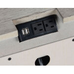 Highland Park Nightstand, Cathedral White - Image 4