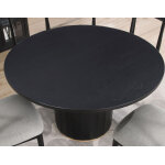 Magnolia 52-inch Round 5-piece Dining Set, Black - Image 6