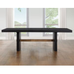 Aubrey 78-96″ Table Top W/18-inch Leaf, Black - Image 4