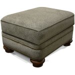 Reed Ottoman With Nails