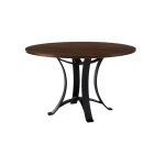 Crafted Cherry Dining by Ben & Erin Napier 48 inch ROUND TABLE w/ Metal Base - Image 3