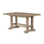 Napa 108-inch Counter Table With/2 18-inch Leaves, Sand - Image 4
