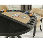 Rylie 6-piece Game Dining Set, Black Finish - Image 6